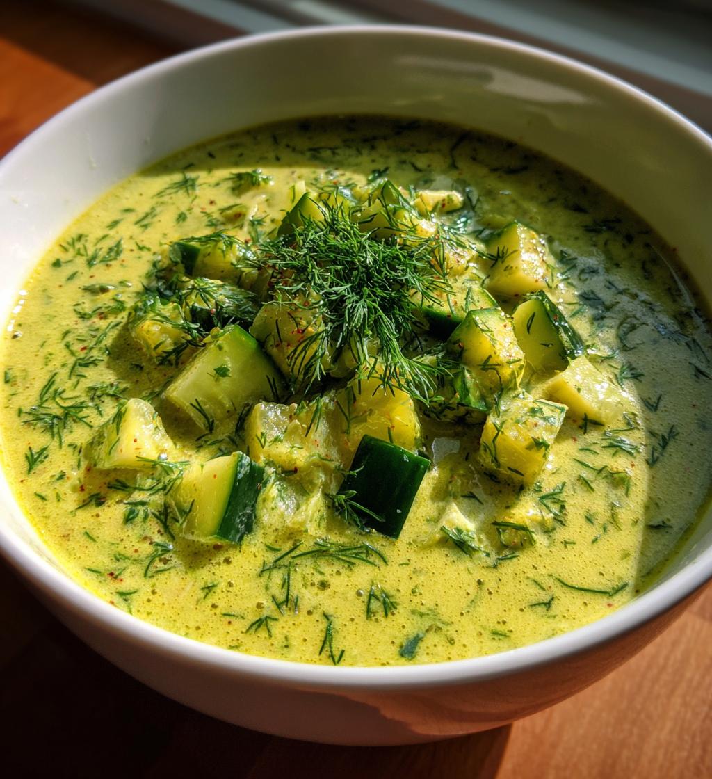 creamy dill pickle soup