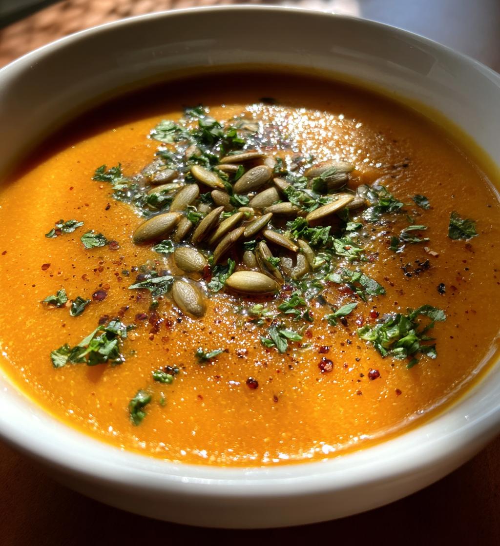 creamy roasted pumpkin soup recipe - detail 1