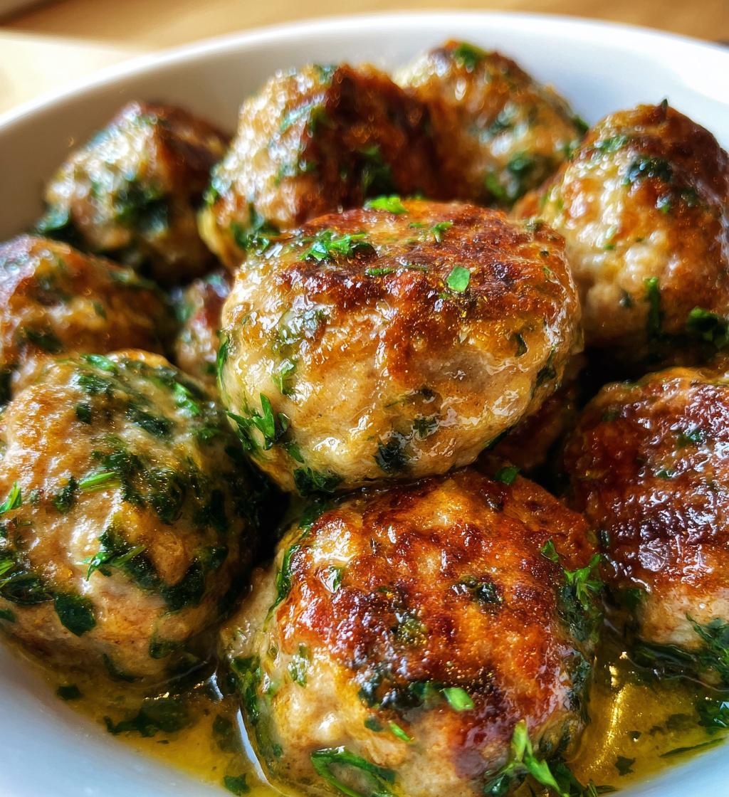 creamy spinach turkey meatballs