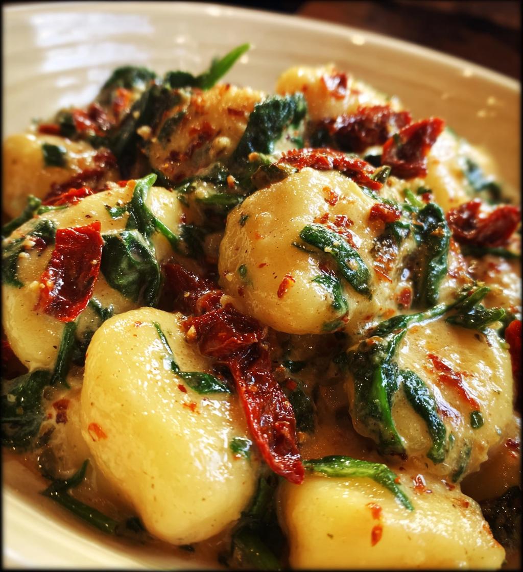 creamy tuscan gnocchi - detail 1