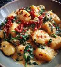 creamy tuscan gnocchi