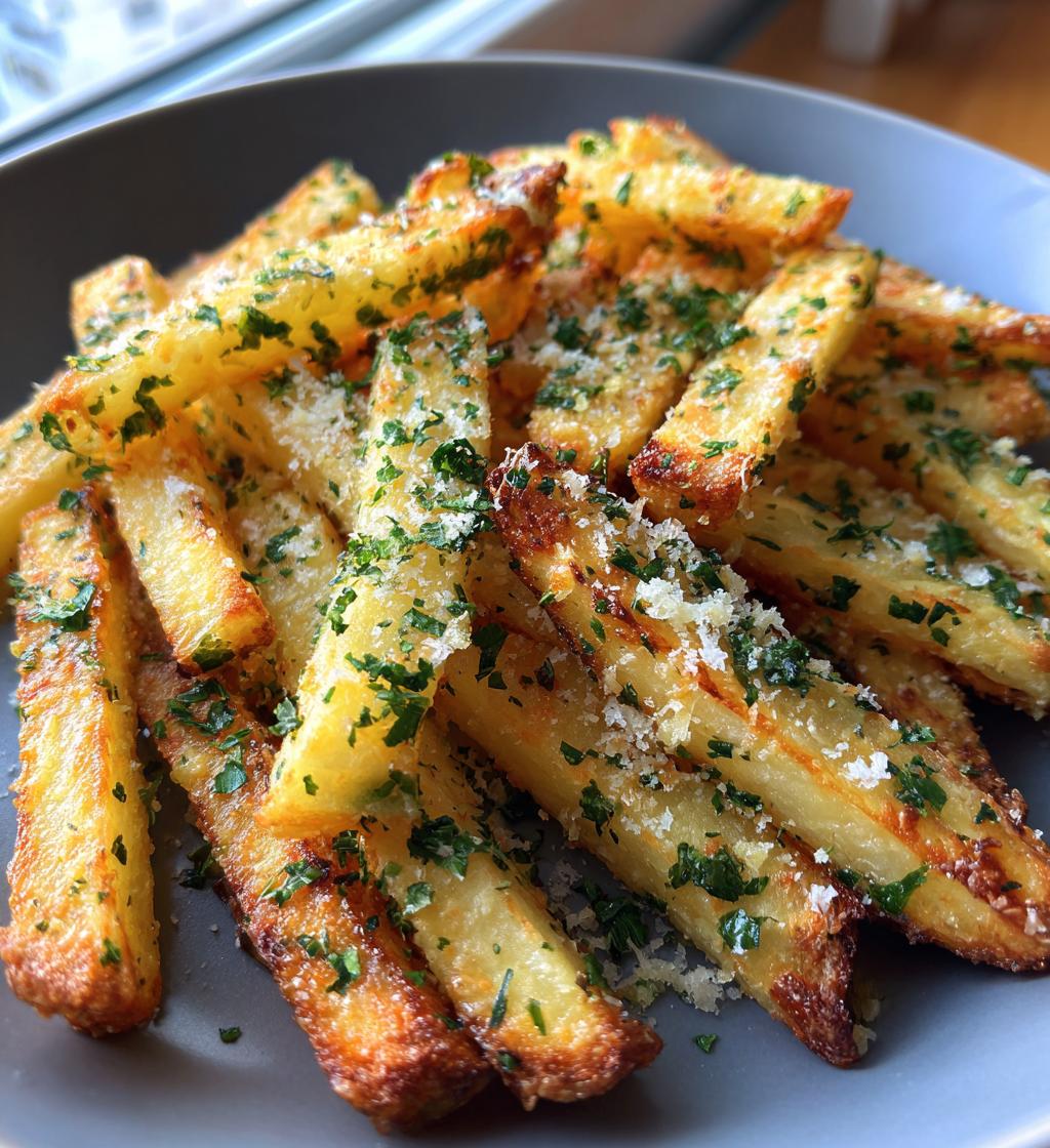 crispy baked parmesan garlic fries - detail 1
