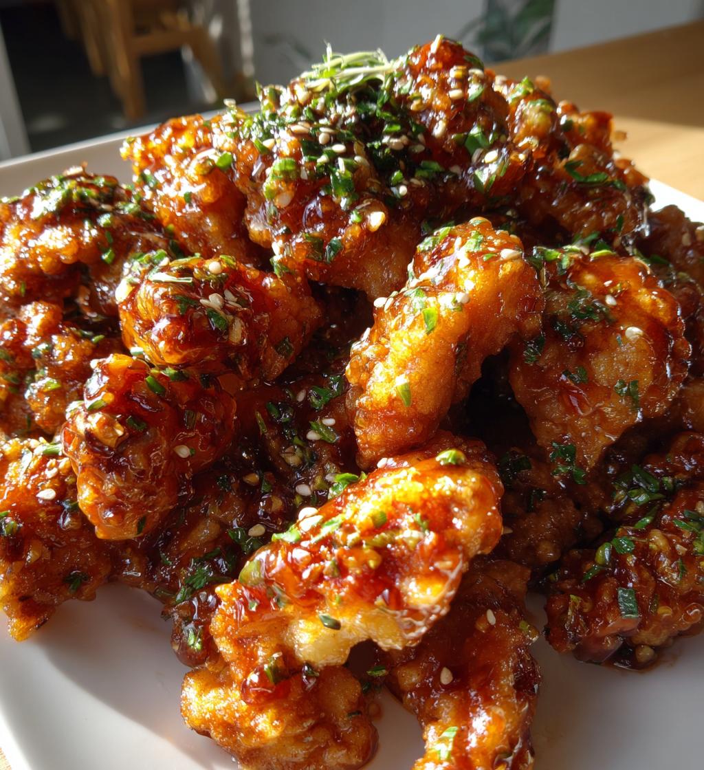 crispy chinese honey garlic chicken - detail 1