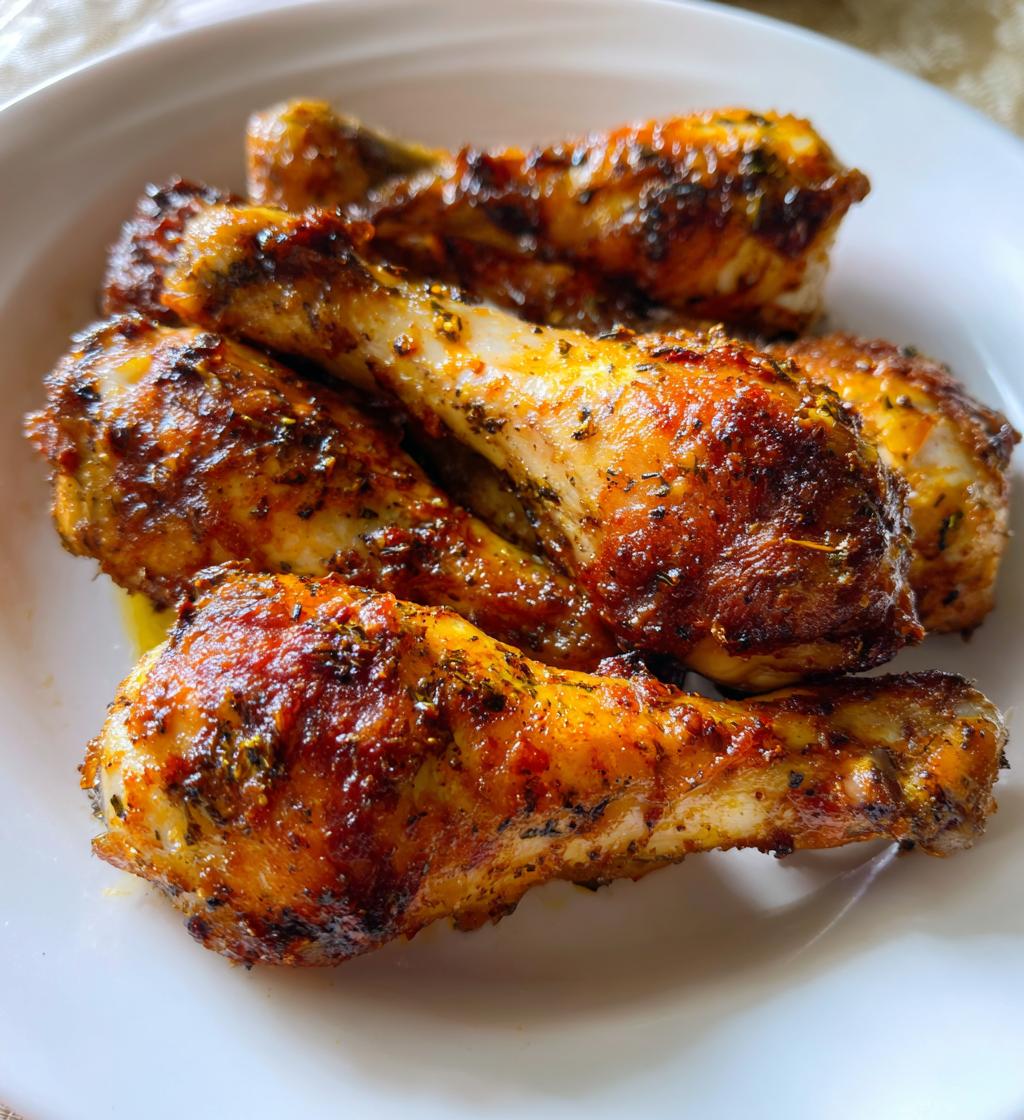 crispy juicy air fryer chicken legs