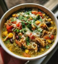 crock pot green enchilada chicken soup