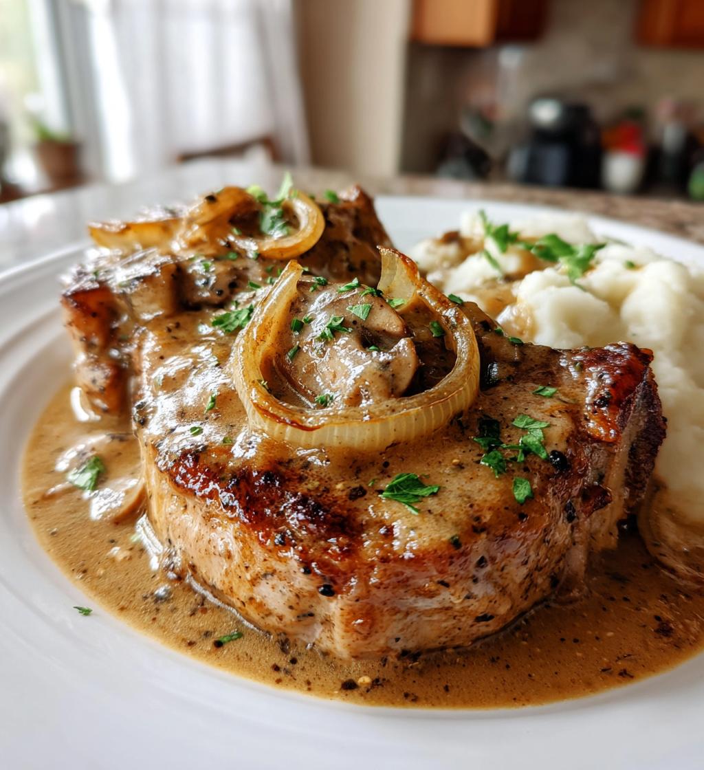 crock pot smothered pork chops - detail 1