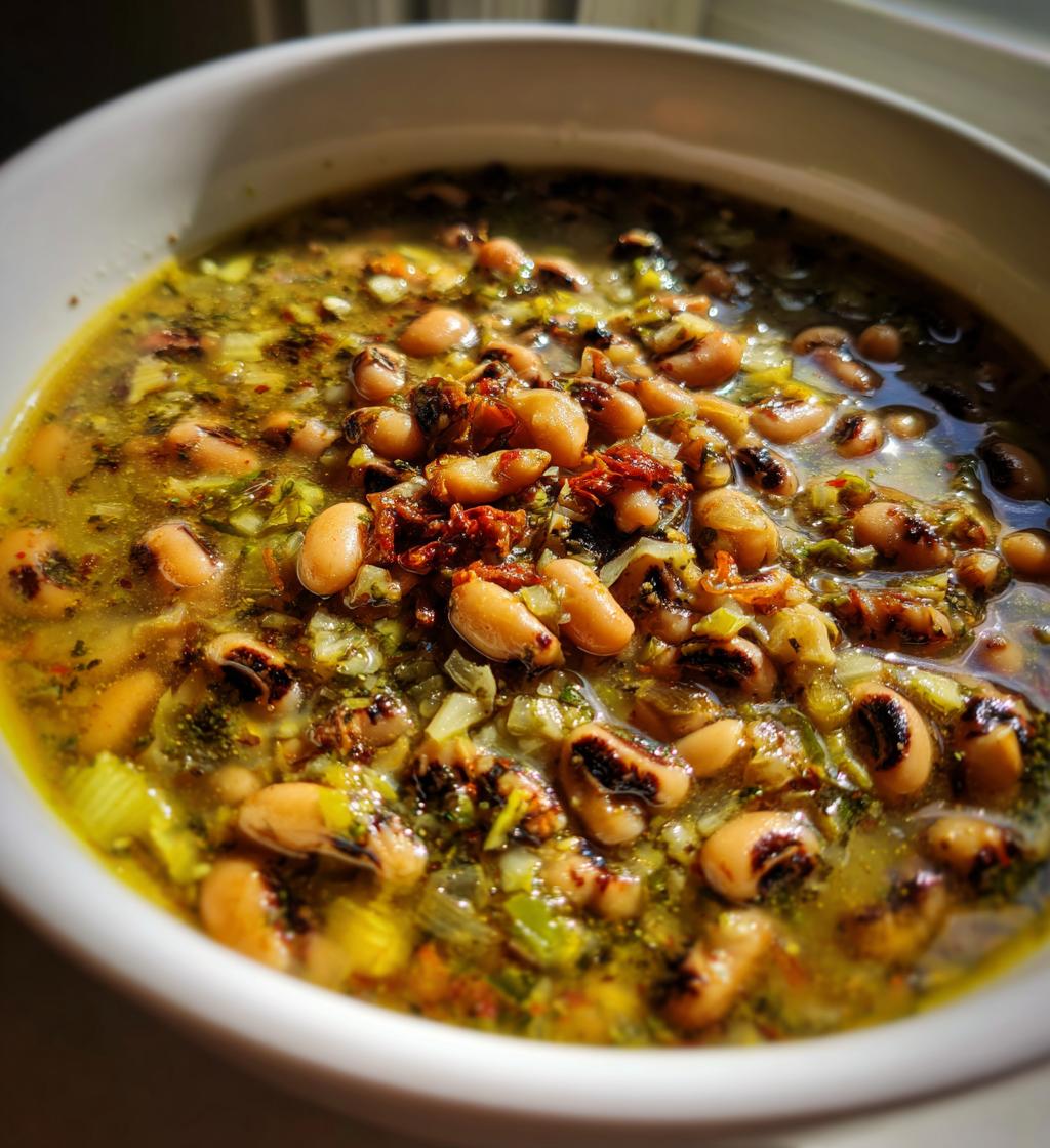 crockpot black eyed peas - detail 1