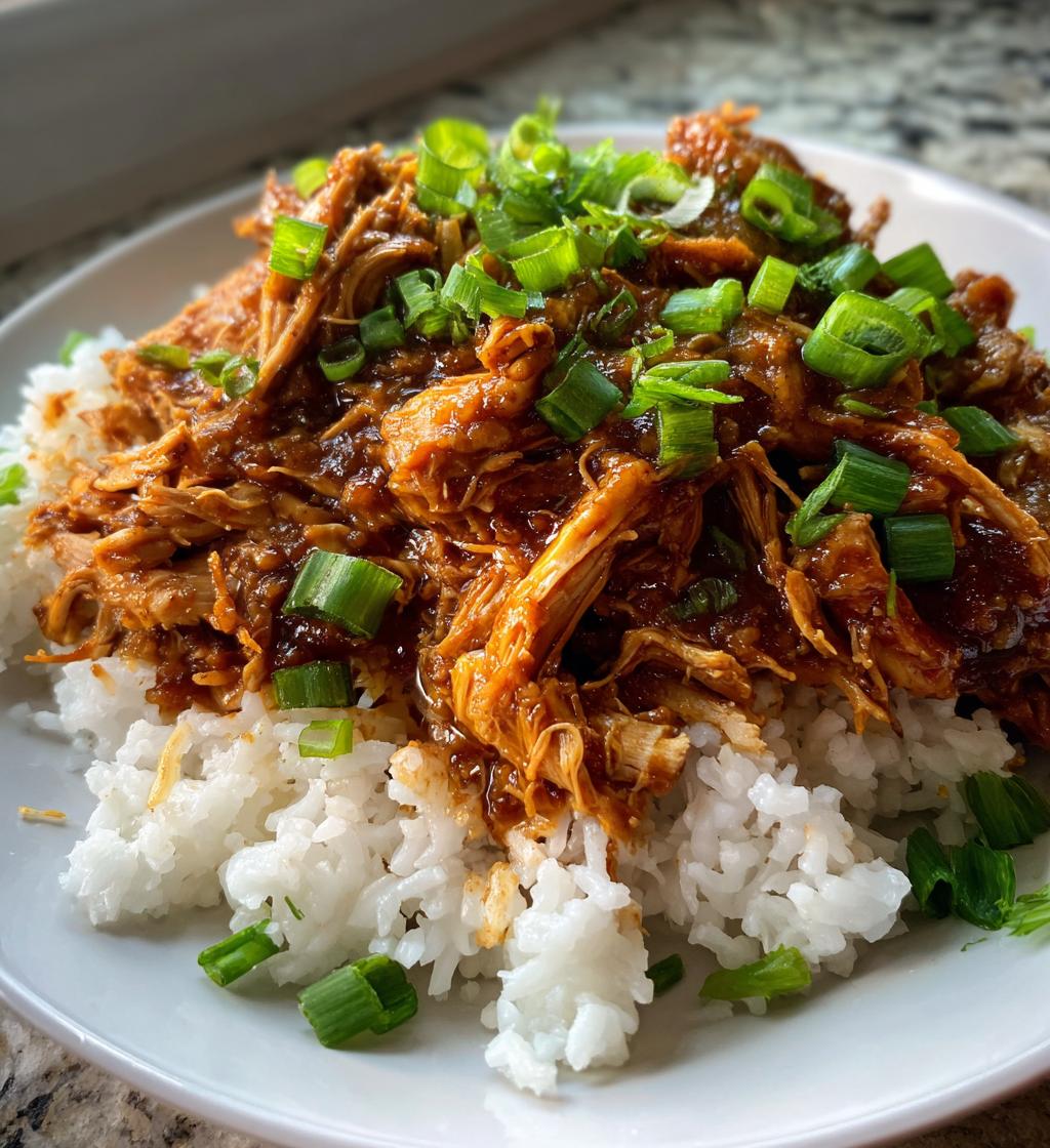 crockpot bourbon chicken - detail 1