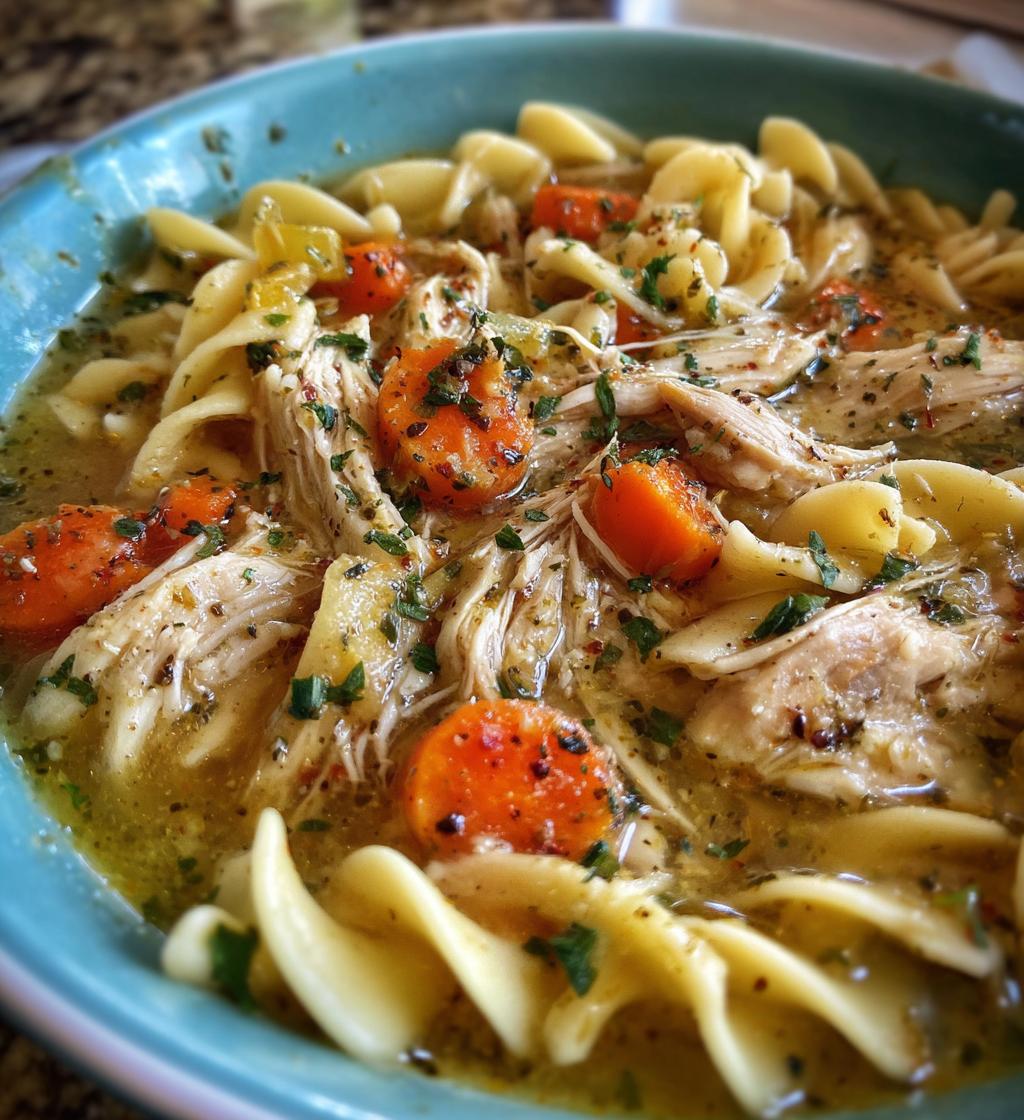 crockpot chicken noodle soup
