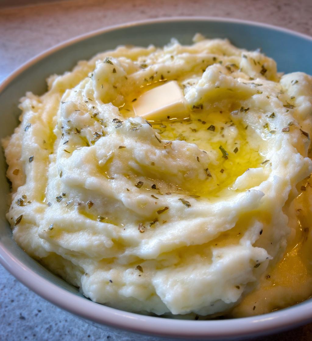 crockpot garlic mashed potatoes - detail 1