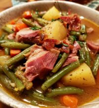 crockpot ham green beans and potatoes