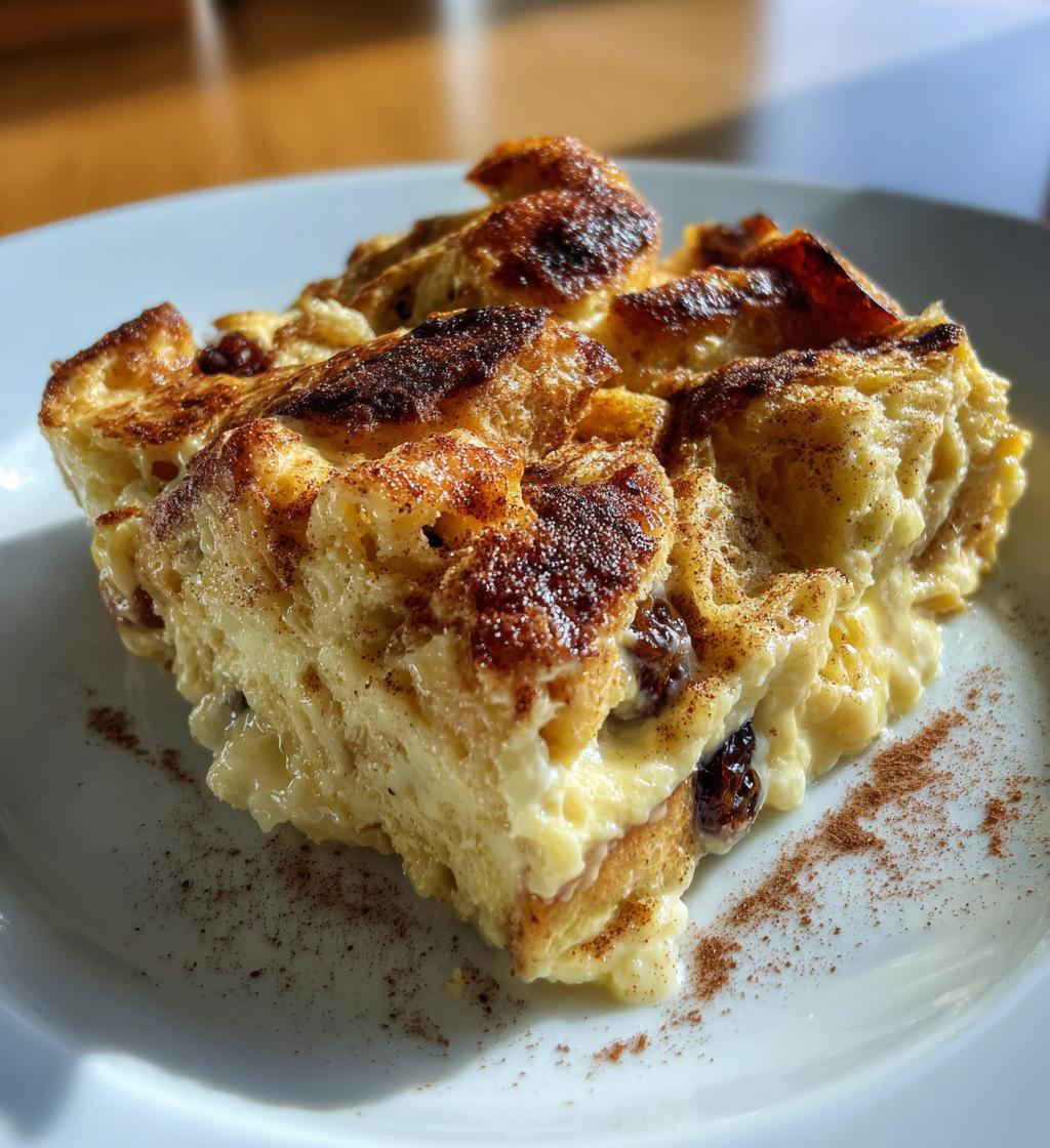 croissant bread pudding - detail 1