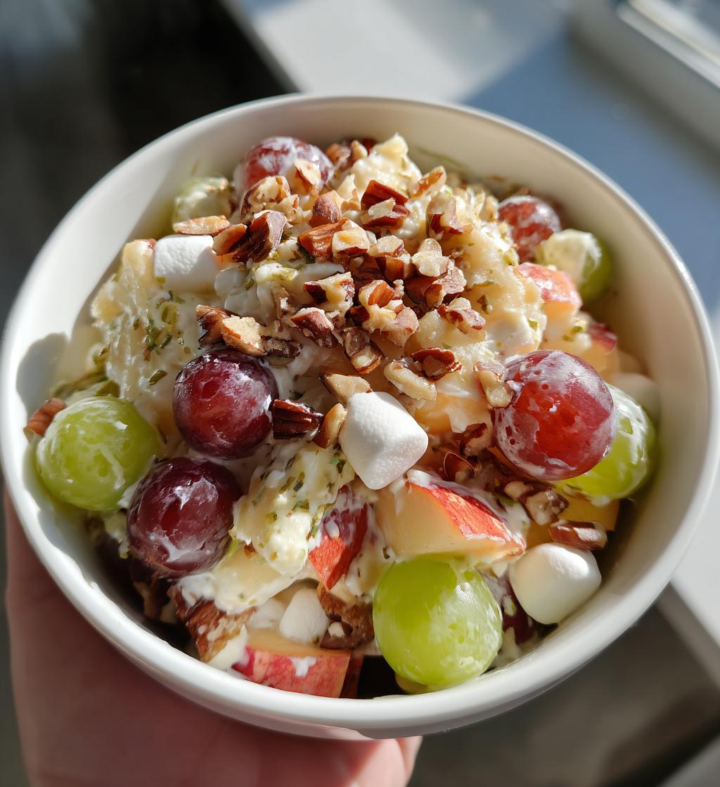 crunch dessert salad - detail 1