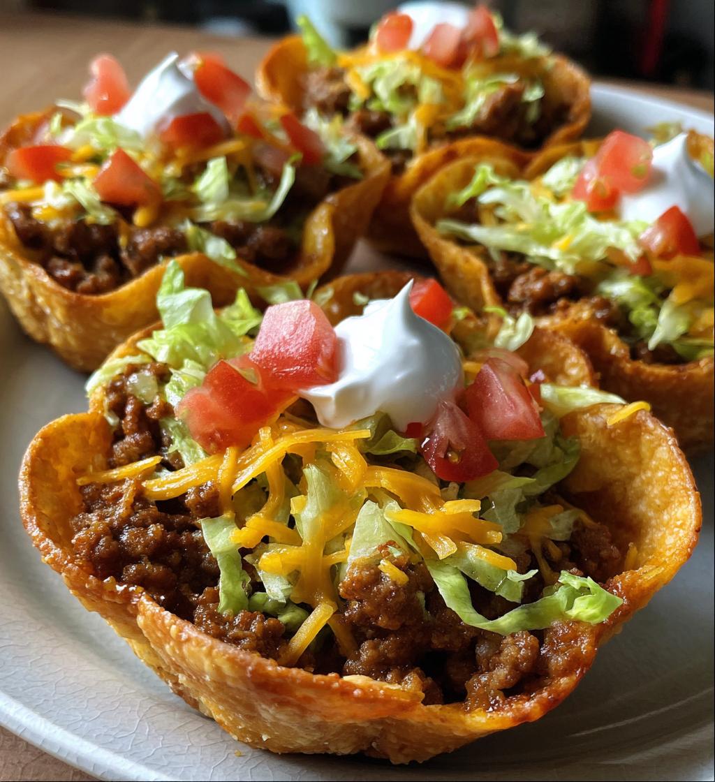 crunchy taco cups - detail 1