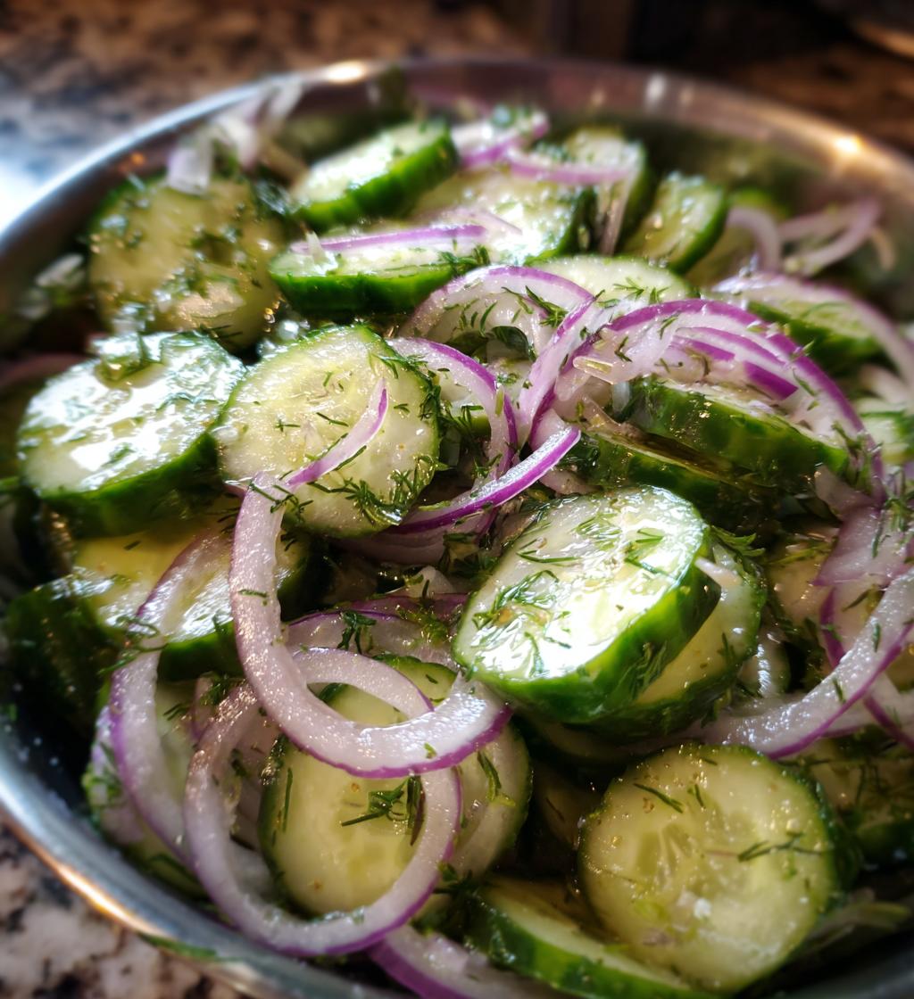 cucumber salad - detail 1