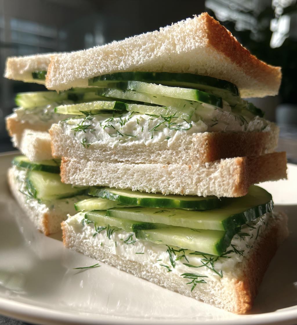 cucumber sandwich - detail 1