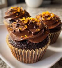 double chocolate orange cupcakes