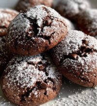 double chocolate snowball cookies