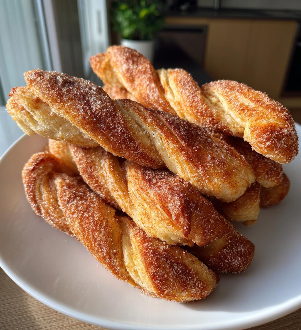 dough cinnamon twists - detail 1
