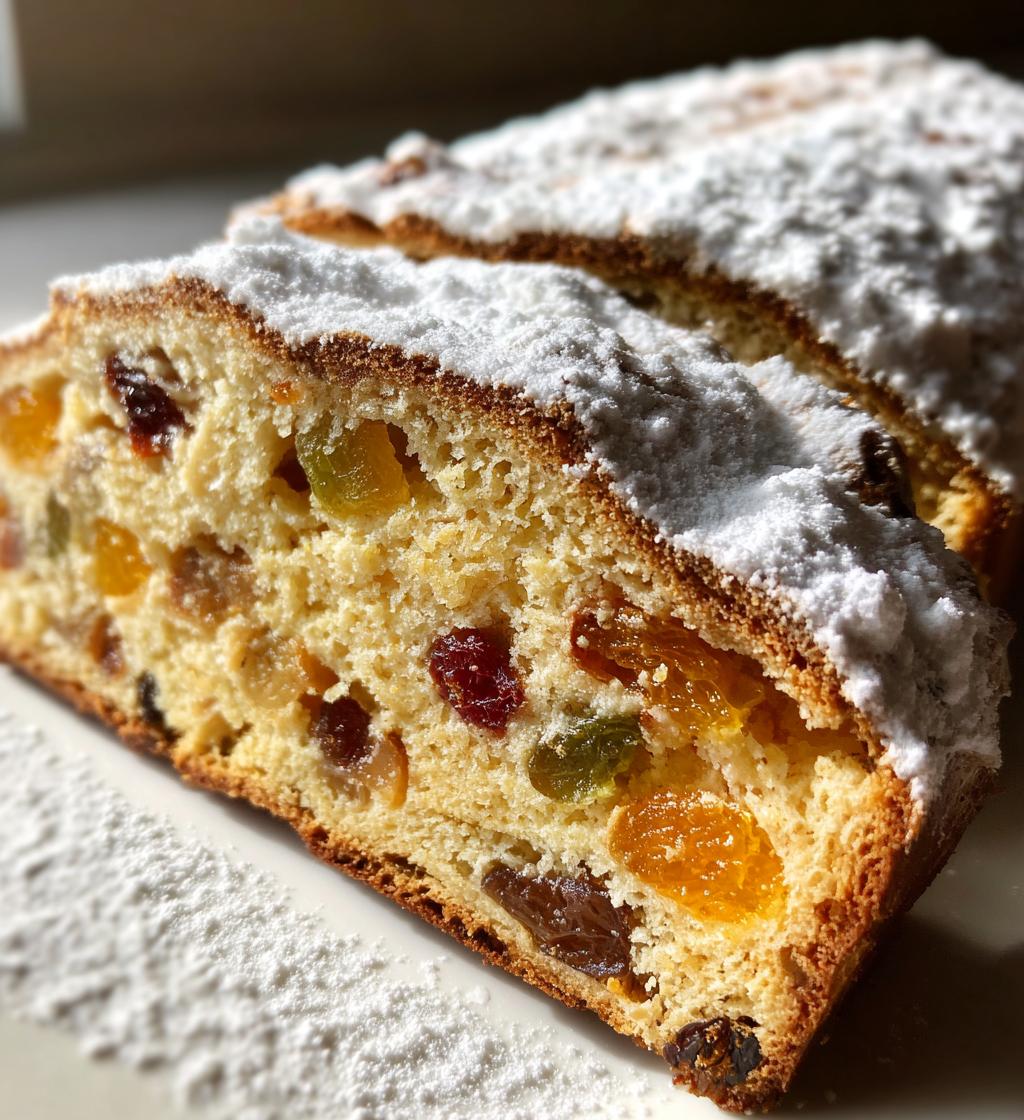 dutch christmas stollen - detail 1