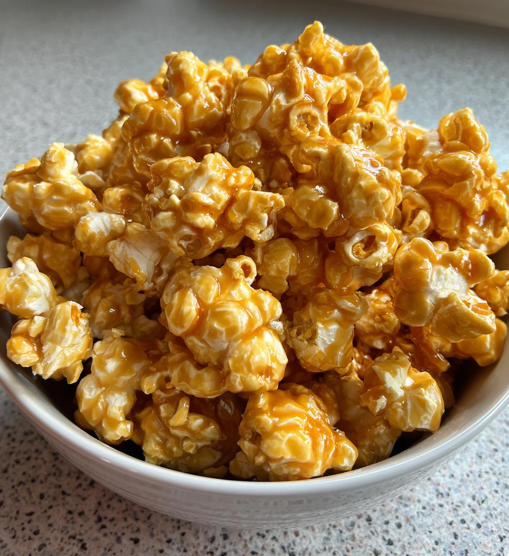 easiest caramel corn - detail 1
