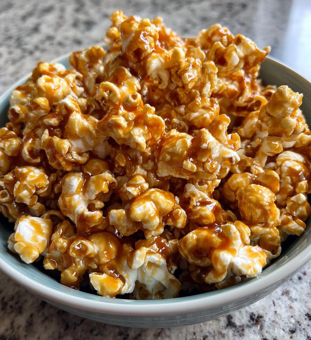 easiest caramel corn