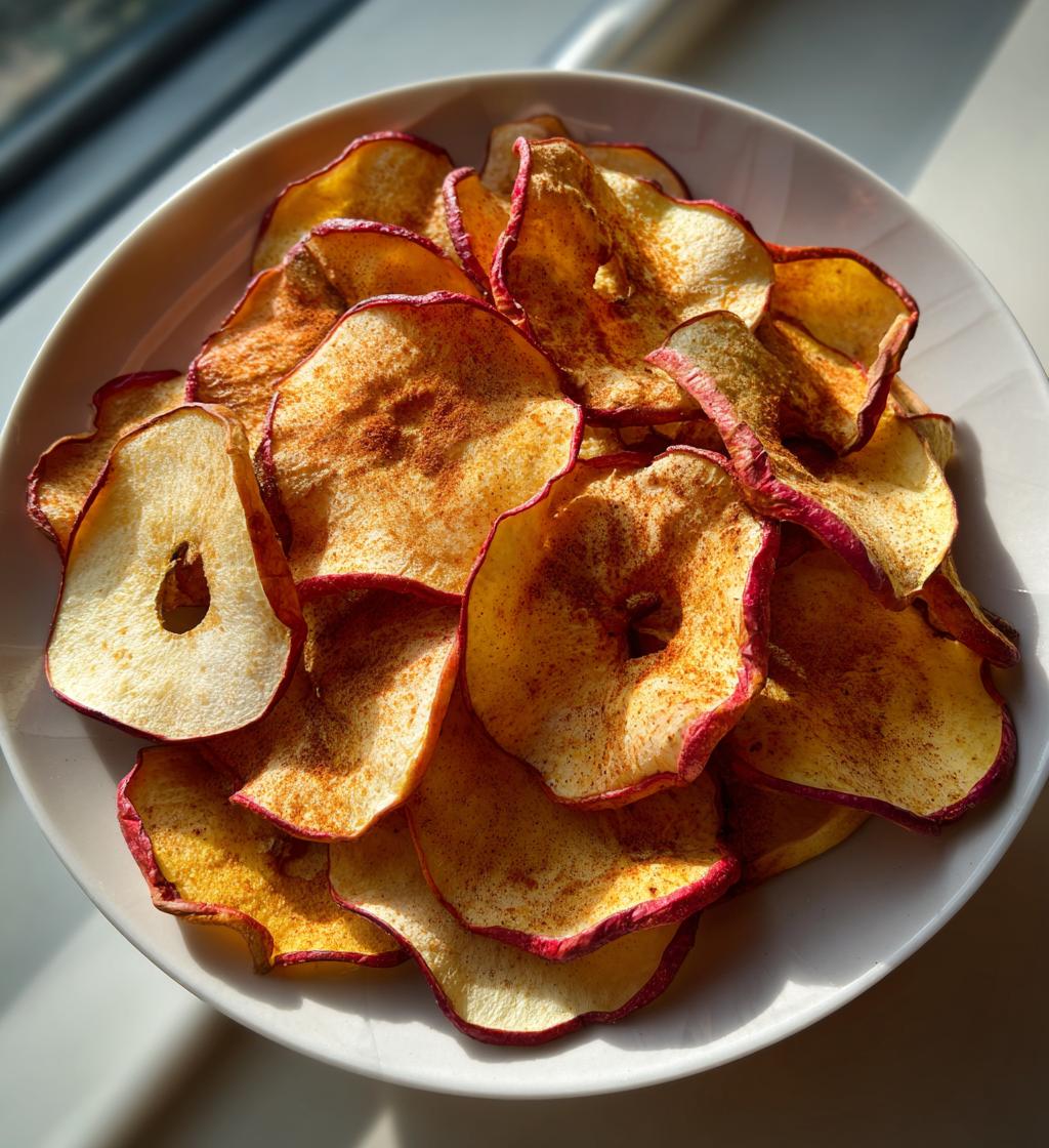 easy air fryer apple chips - detail 1