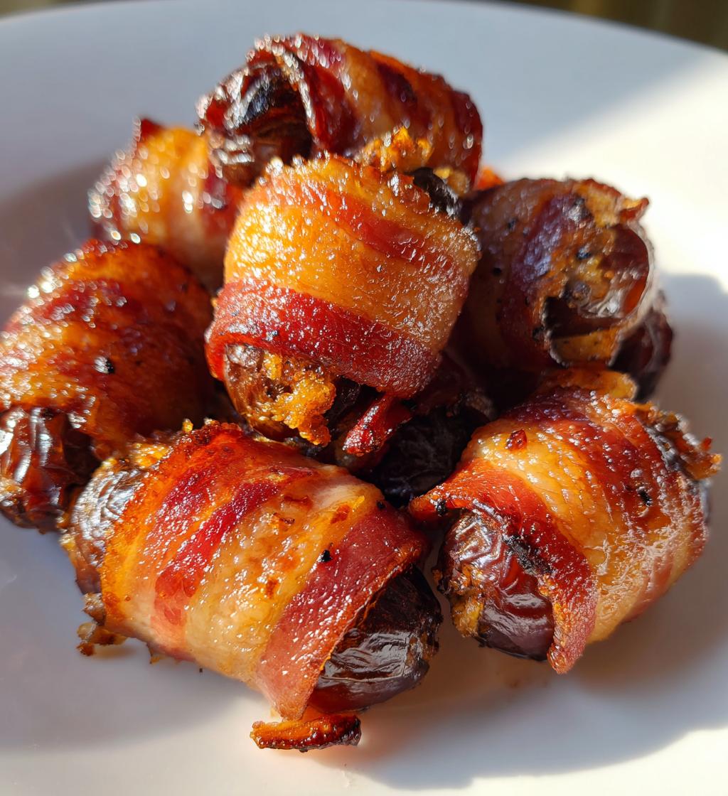 easy air fryer bacon wrapped dates recipe - detail 1