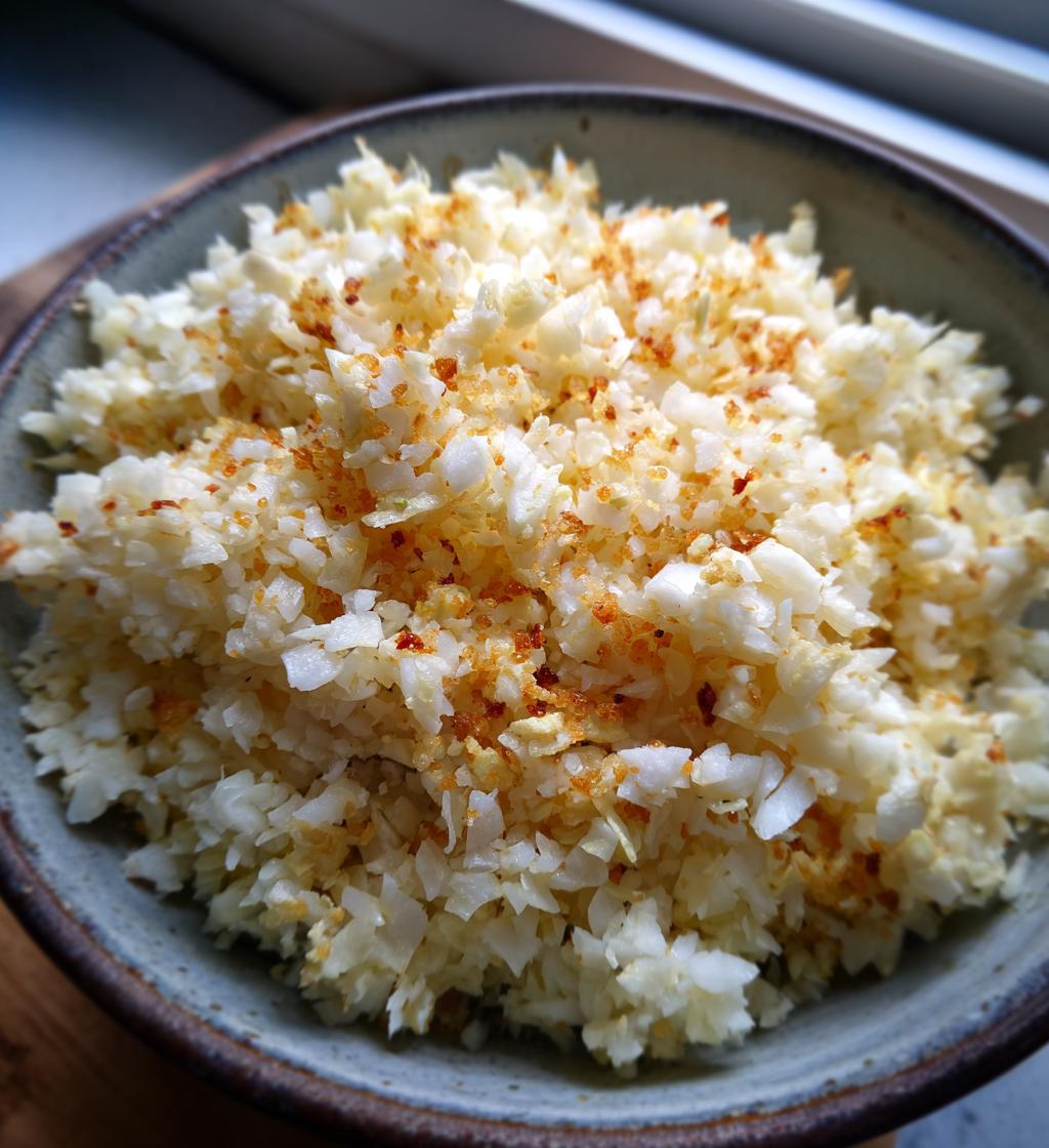 easy air fryer cauliflower rice recipe - detail 1