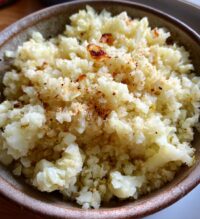 easy air fryer cauliflower rice recipe