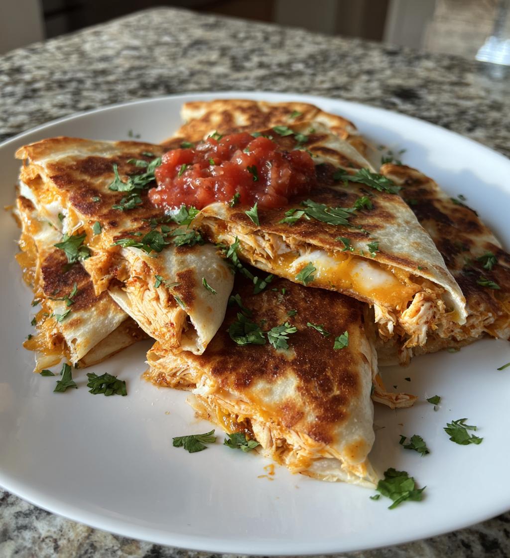 easy air fryer chicken quesadillas recipe - detail 1