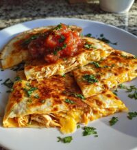 easy air fryer chicken quesadillas recipe