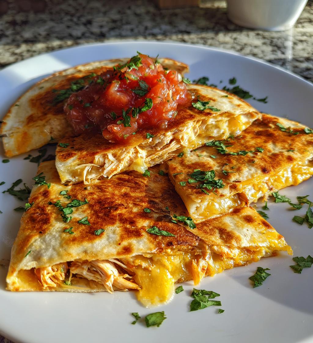 easy air fryer chicken quesadillas recipe