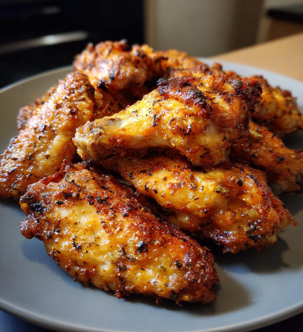easy air fryer chicken wings - detail 1