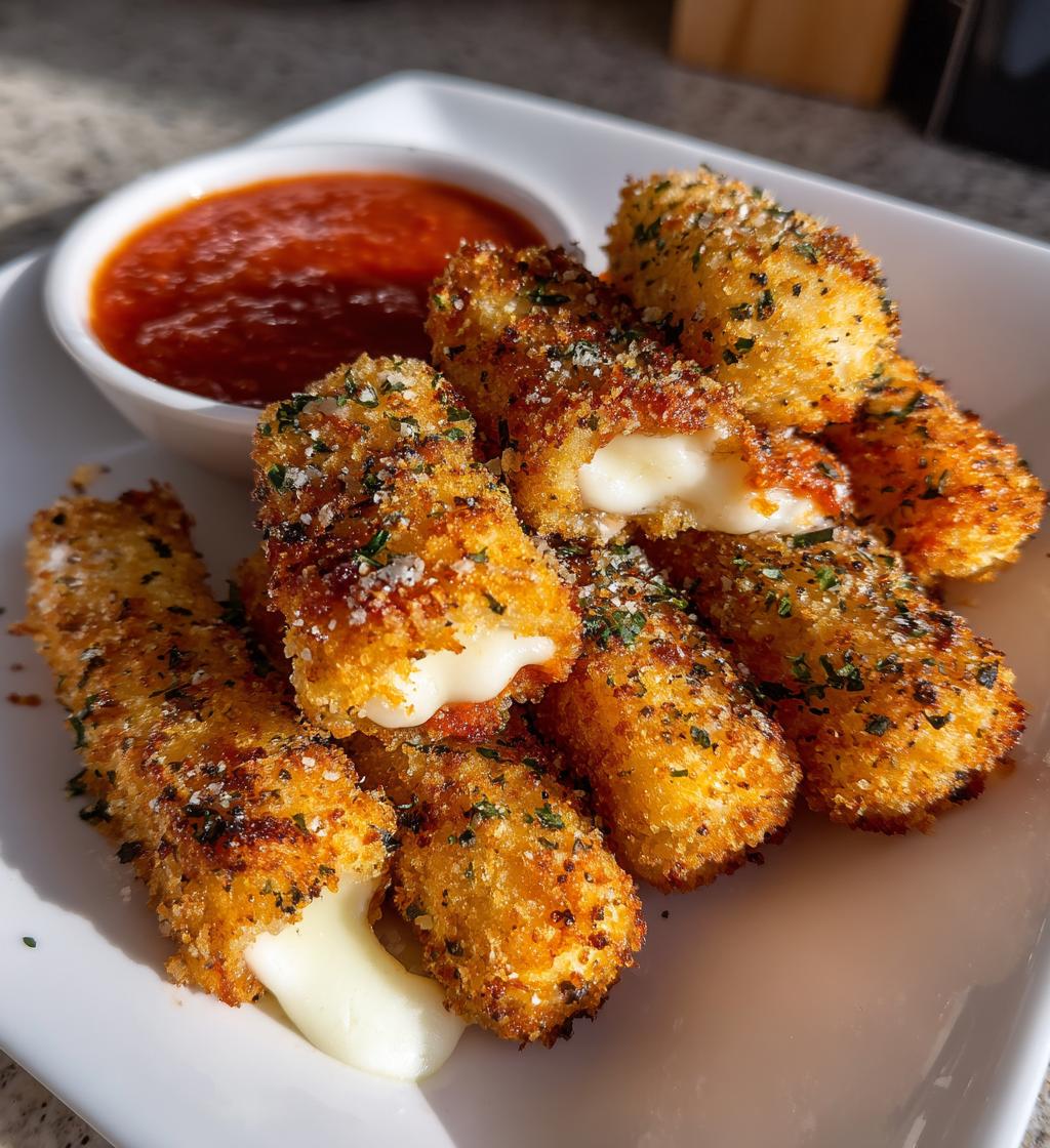 easy air fryer mozzarella sticks recipe