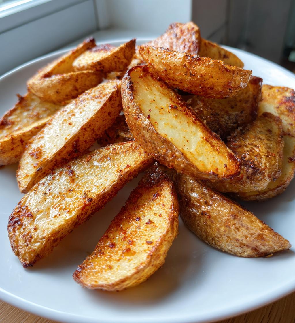 easy air fryer potato wedges recipe - detail 1
