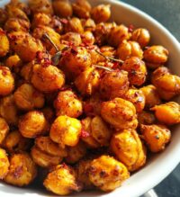 easy air fryer spicy chickpeas recipe