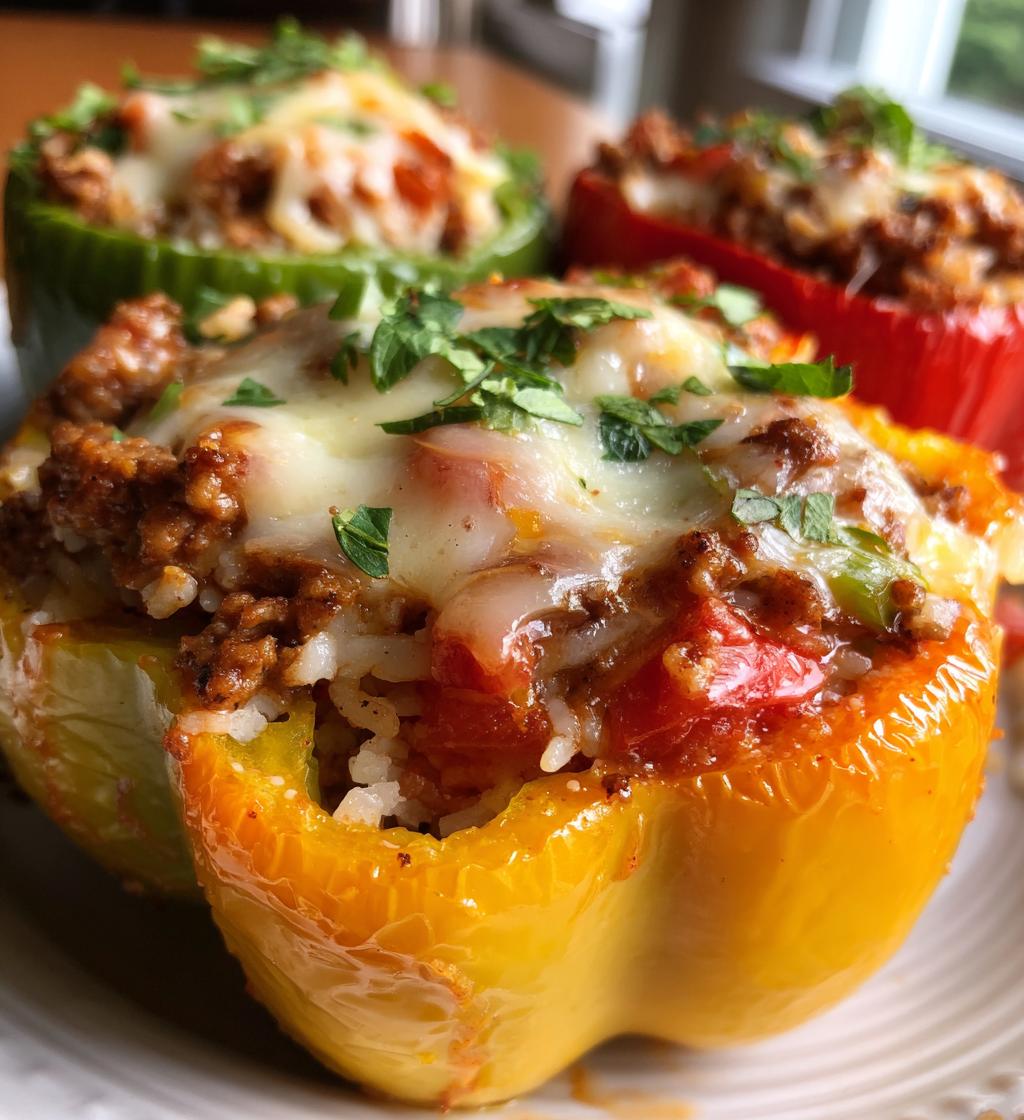 easy air fryer stuffed peppers recipe - detail 1