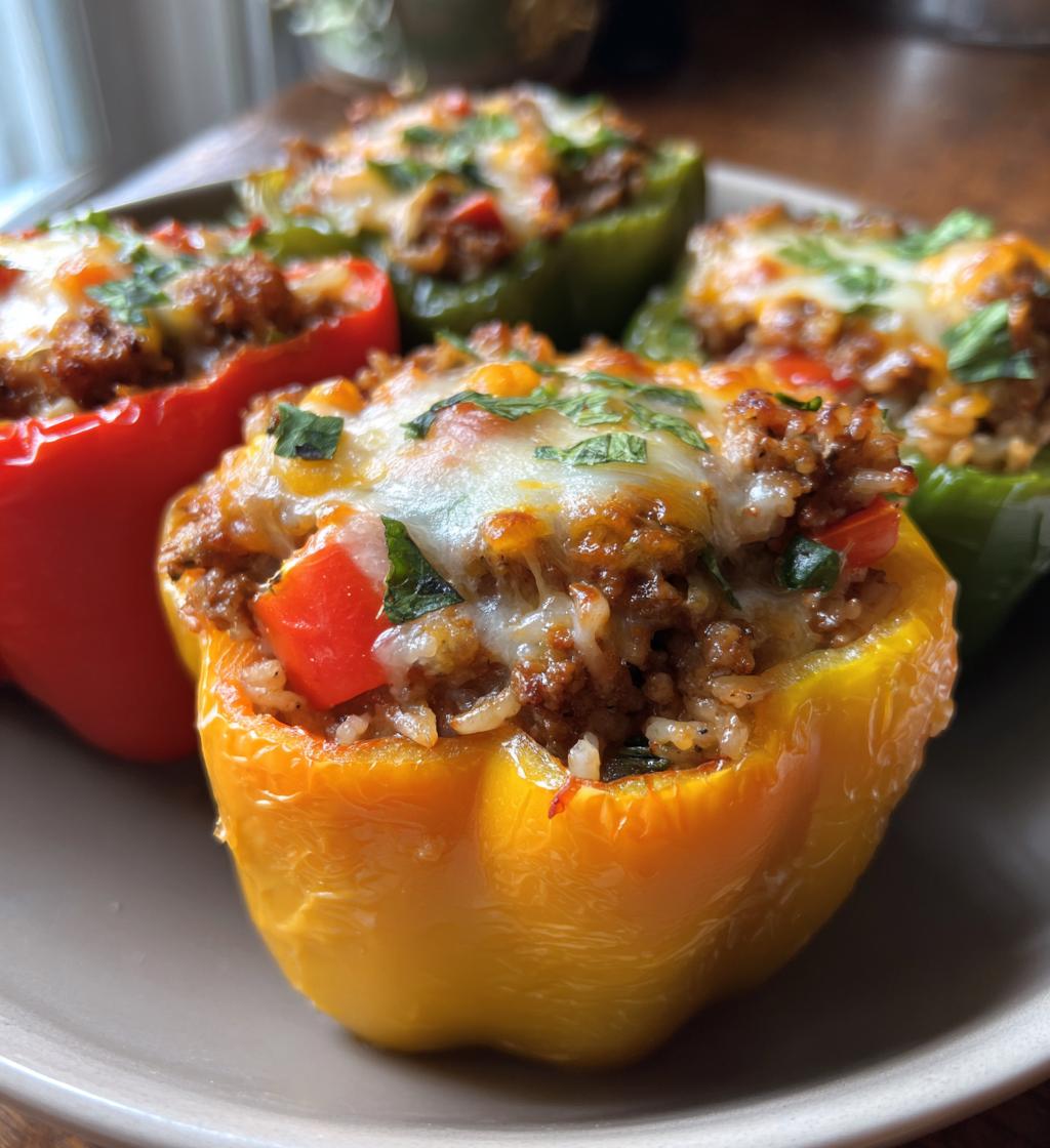 easy air fryer stuffed peppers recipe