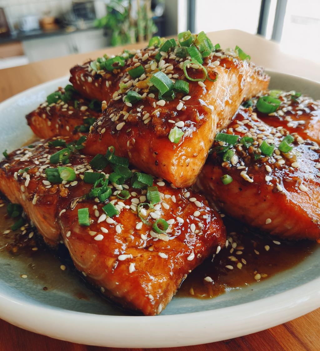 easy baked teriyaki salmon - detail 1