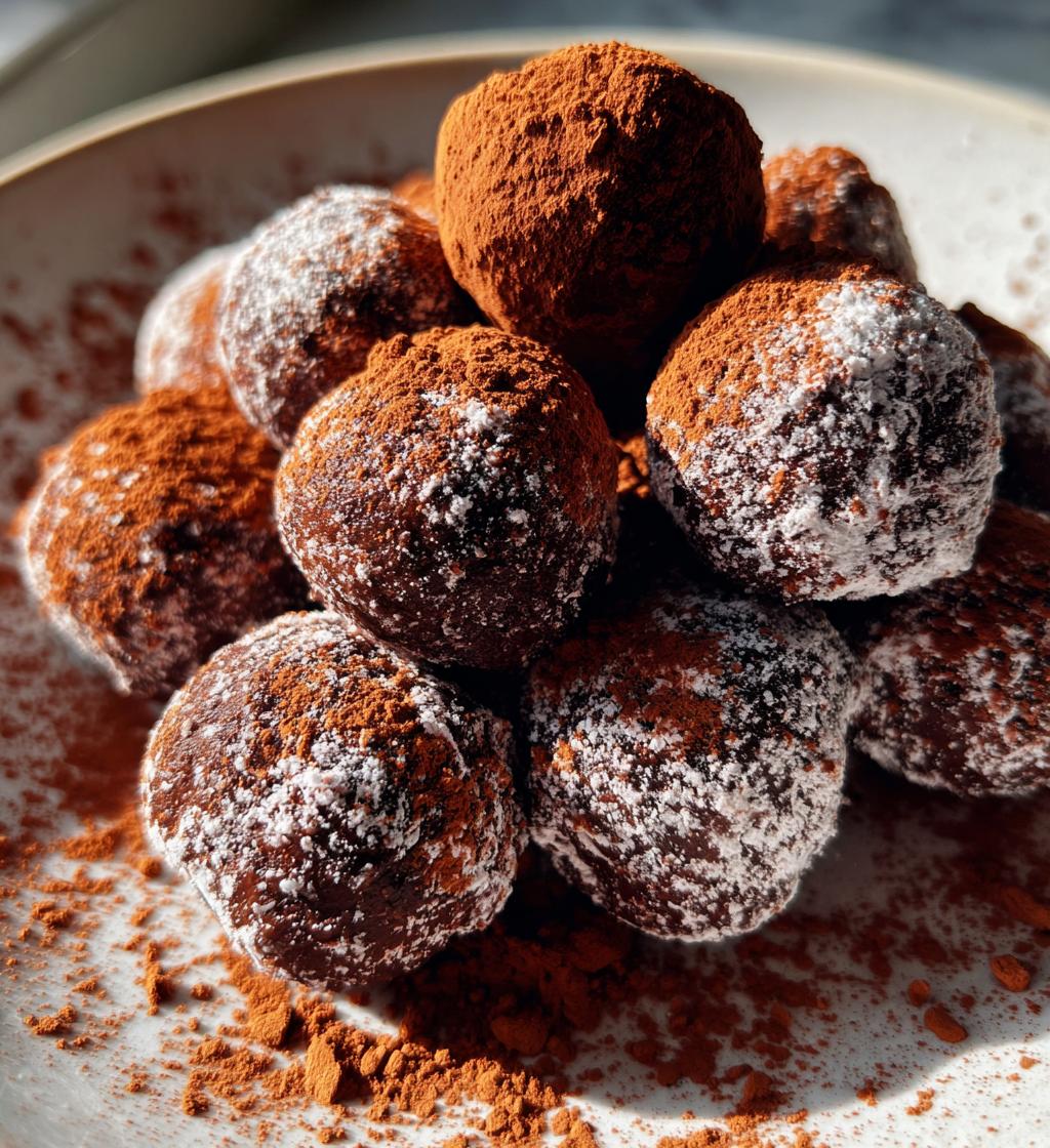 easy brownie truffles - detail 1