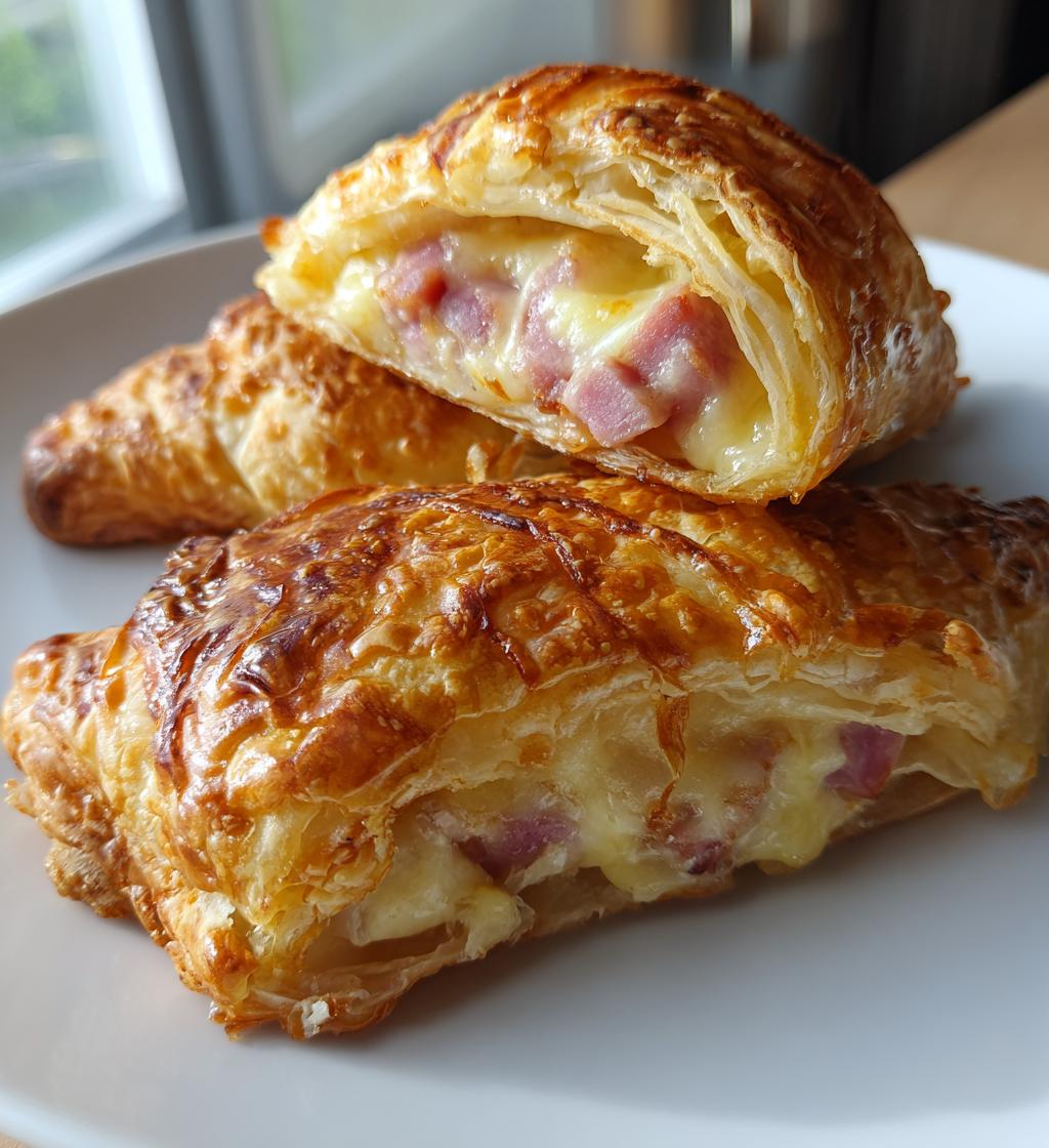 easy cheese ham pastry - detail 1