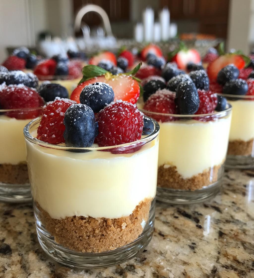 easy cheesecake cups - detail 1