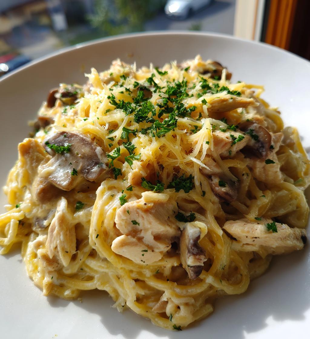 easy chicken tetrazzini - detail 1