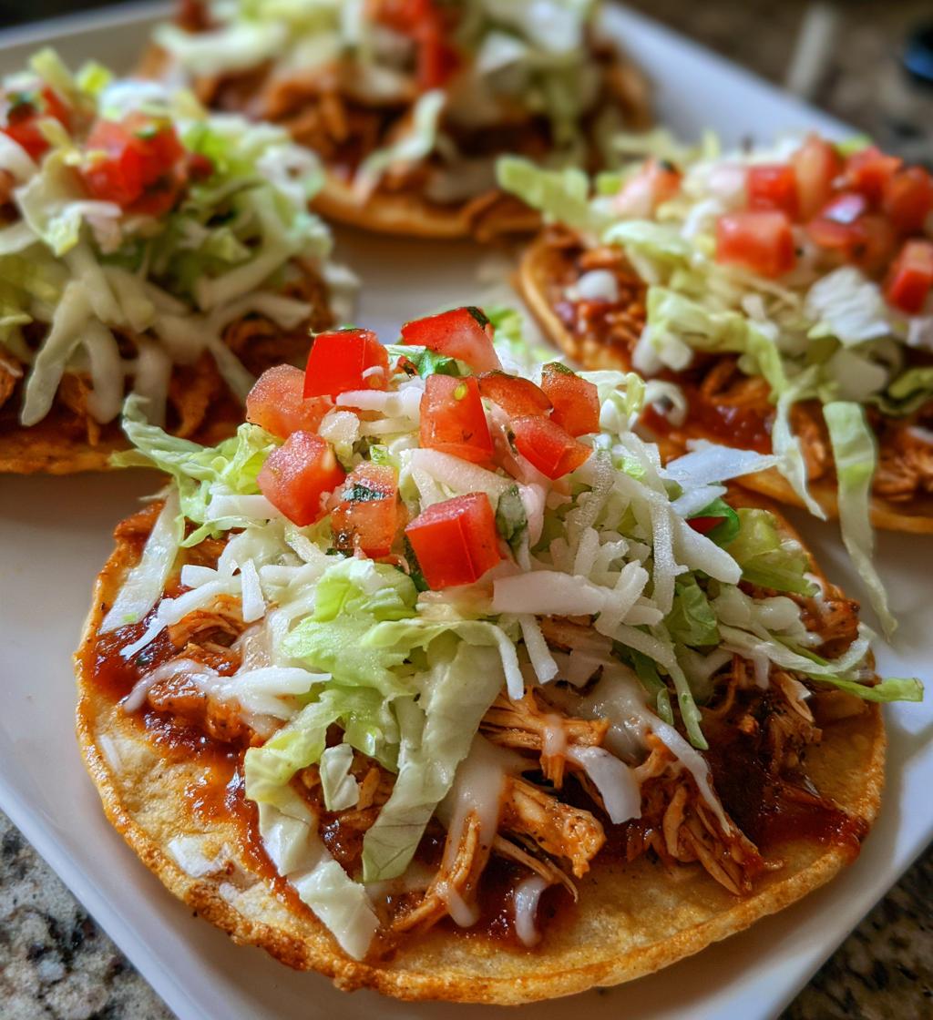 easy chicken tostadas