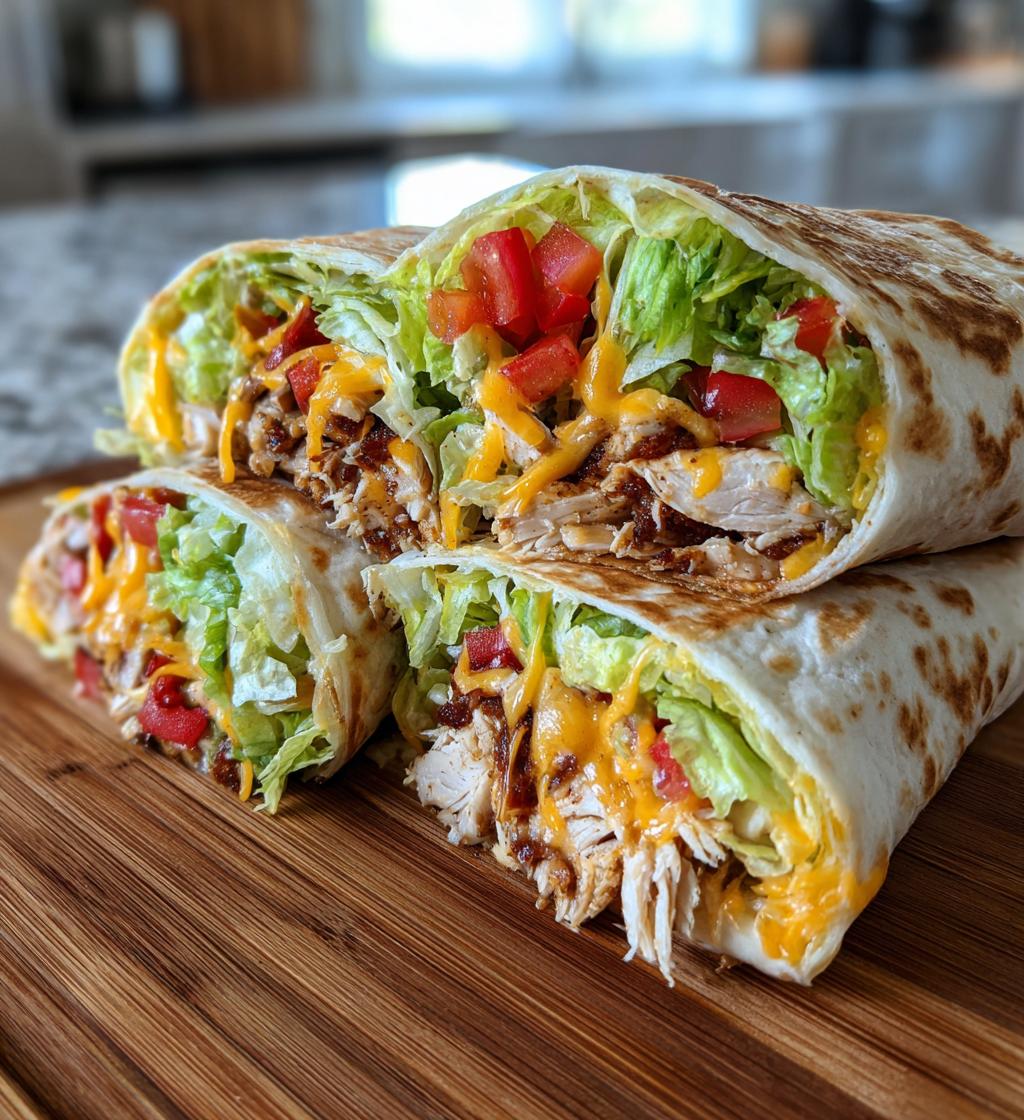 easy chicken wraps - detail 1
