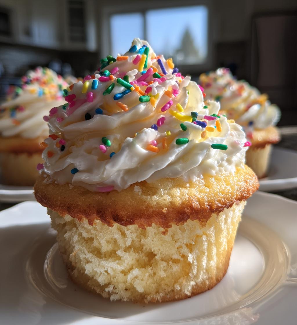 easy christmas vanilla cupcakes - detail 1
