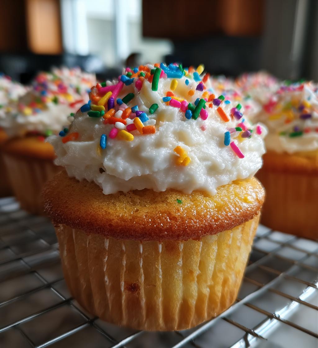 easy christmas vanilla cupcakes
