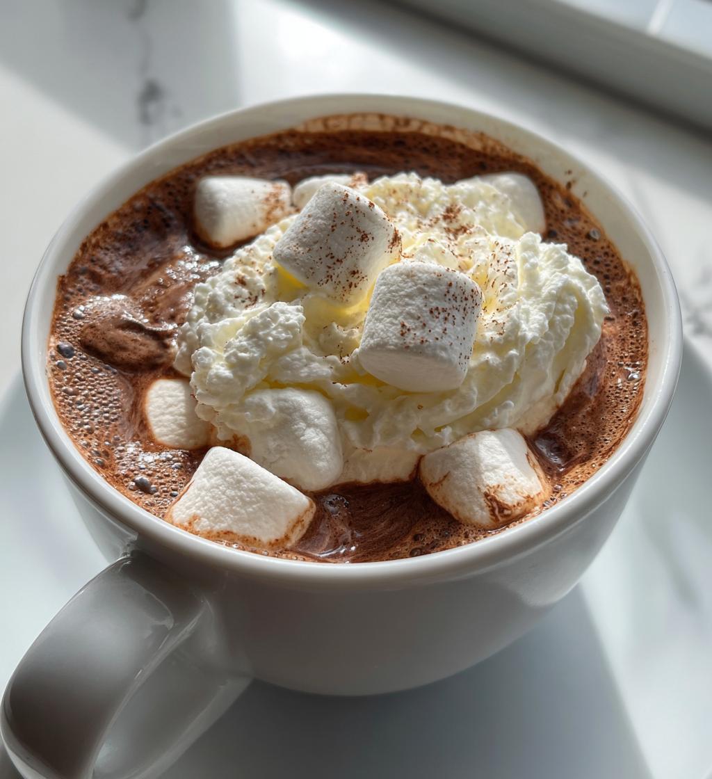 easy crockpot hot chocolate - detail 1