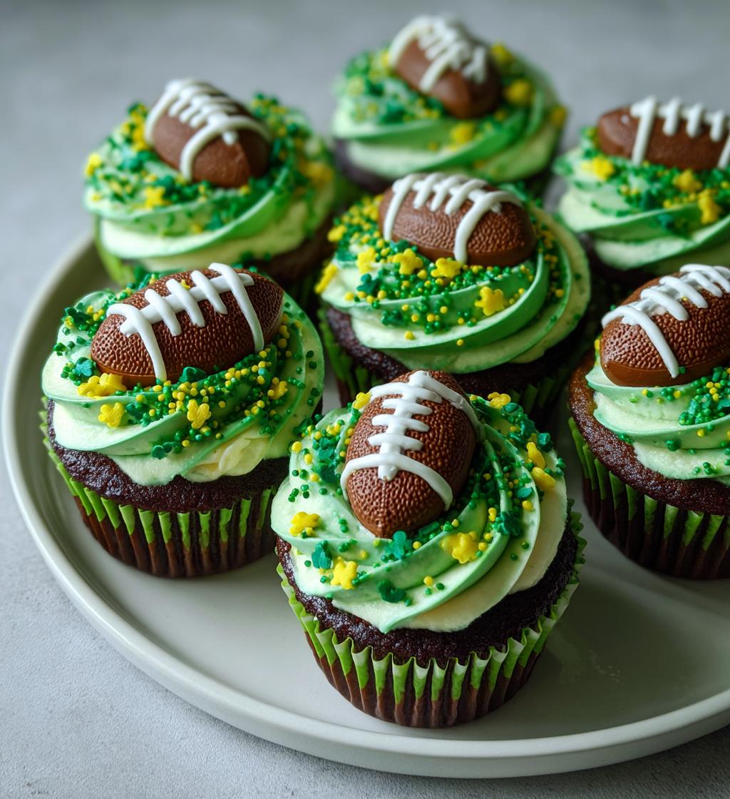 easy football cupcakes - detail 1